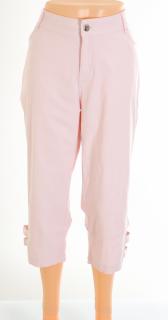 Kalhoty Janina tříčtvrteční růžové vel. XL / 50
