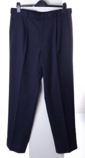 Kalhoty pánské společenské HD Paul Delvaux vel S tmavě modré
