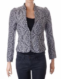 Sako H&M vel. XS/S šedo-bílé