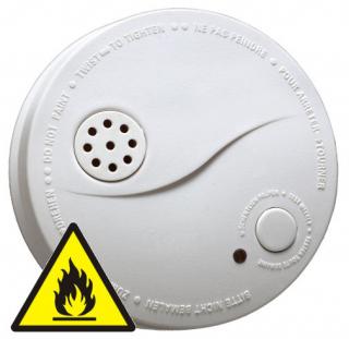 Požární hlásič a detektor kouře Hütermann F1 alarm EN14604 - JB-S01.