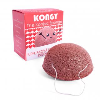 Kongy Konjaková houbička růžový jíl