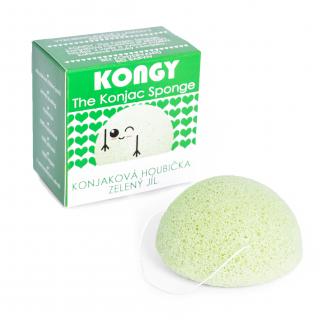 Kongy Konjaková houbička - zelený jíl