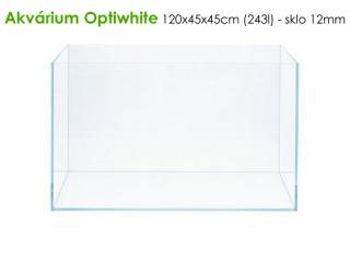 Akvárium Optiwhite 120x45x45cm (243l) - sklo 12mm