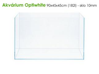 Akvárium Optiwhite 90x45x45cm (182l) - sklo 10mm