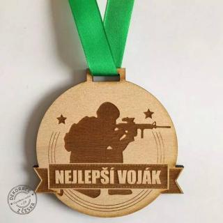Dřevěná medaile Nejlepší voják