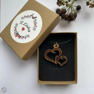 Dřevěný šperk Z lásky - více variant