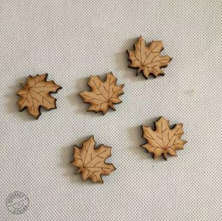 List podzimní dekorace 3 cm - 50 ks
