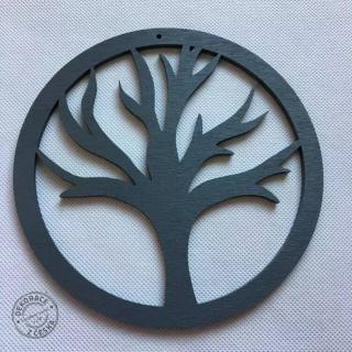 Strom života dřevěný 18 cm závěs tm.šedý, 3 varianty