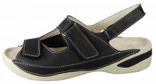 *Dámské kožené zdravotní halluxové sandály na klínku ORTO PLUS  K001582/ H -108 Tabulka dámských velikostí: 38