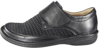 *OBUV PRO VBOČENÉ HALLUXY D 008010/ H -02 V ČERNÉ BARVĚ NA VELCRO Tabulka dámských velikostí: 40