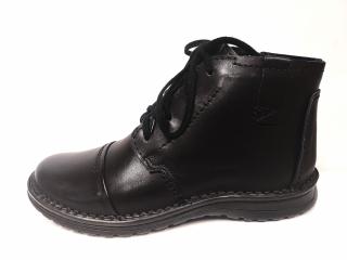 Pánská Kožená černá kotníková zdravotní obuv QUO VADIS Tabulka pánských velikostí: 43