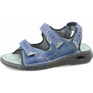 * Santé N/00158/32/86 pánské kožené zdravotní sandály modré Tabulka pánských velikostí: 45