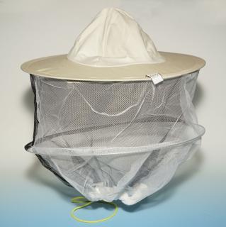 Včelařský klobouk - Černobílá síťka