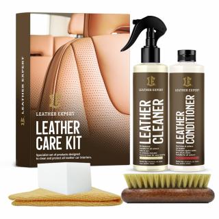 LEATHER EXPERT Leather Care Kit 2x250ml (set na čištění kůže střední)