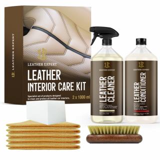 LEATHER EXPERT Leather Interior Care Kit 2x1000ml (set na čištění kůže velký)