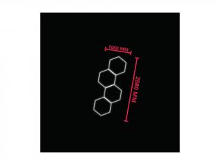 TRUELIGHTS - LED stropní osvětlení 6500K 4 HEXAGON 1660x2880