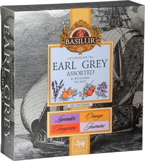 BASILUR čajová kazeta čajů EARL GREY s příchutěmi . 40 porcí. Earl Grey Assorted
