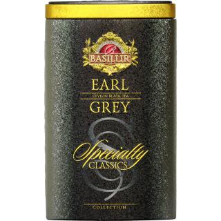 Basilur Earl Grey plech 100 g - černý čaj, sypaný, plechová dóza