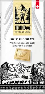 MILKBOY SWISS Bílá čokoláda Bourbon Vanilla 100g, bez lepku