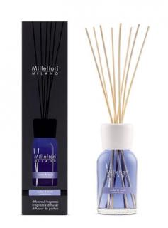 MILLEFIORI Natural Difuzér, vůně fialky, pižma a dřeva. 250ml. Violet & Musk