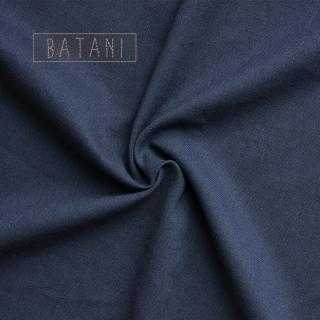 Lněná tkanina tmavě modrá - 35 cm