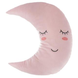 Atmosphera dětský polštář Měsíc 32x37,5 cm růžový