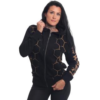 Yakuza dámská mikina Honeycomb Zip Hoodie black L