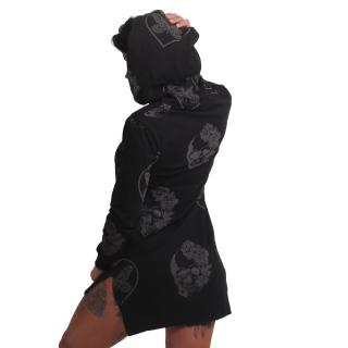 Yakuza dámské šaty Big SRB Long Tail Lite Hoodie Dress black 2XL