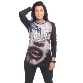 Yakuza dámské šaty Metal Claim Longsleeve T-Shirt Dress black S