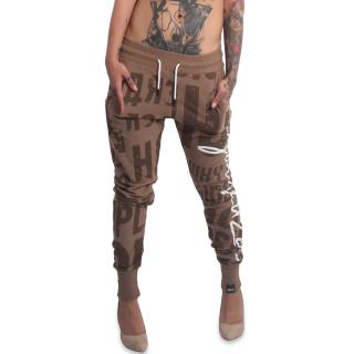 Yakuza dámské tepláky Like U Allover Urban Joggers otter XL