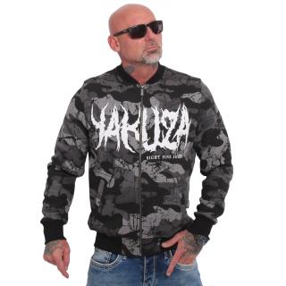 Yakuza pánská mikina na zip Tweak Zip Mock Neck Sweatshirt camouflage/grey 2XL