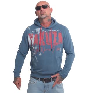 Yakuza pánská mikina s kapucí Dead Clown Hoodie mallard/blue 2XL