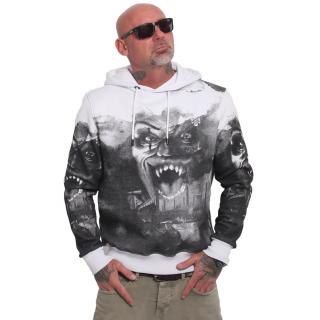 Yakuza pánská mikina s kapucí Horror Allover Hoodie white 2XL