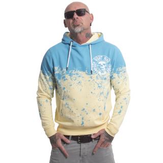 Yakuza pánská mikina s kapucí Splash Allover Hoodie pale/bananas 2XL