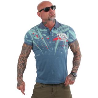 Yakuza pánské polo tričko Business Polo Shirt mallard/blue 3XL