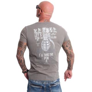 Yakuza pánské tričko Grenade T-Shirt steel/gray 3XL