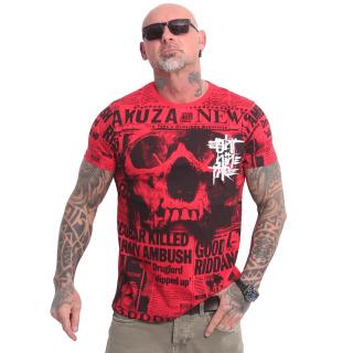 Yakuza pánské tričko Newsflash T-Shirt ribbon/red 2XL