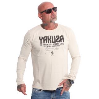 Yakuza pánské tričko s dlouhým rukávem Sharp Knife Longsleeve T-Shirt whitecap/gray 2XL