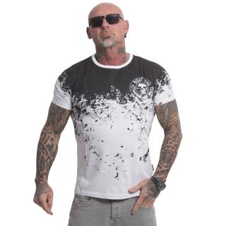 Yakuza pánské tričko Splash Allover T-Shirt white/black 3XL