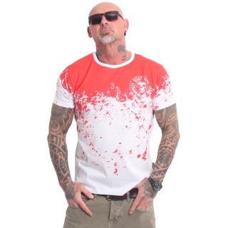 Yakuza pánské tričko Splash Allover T-Shirt white-red M