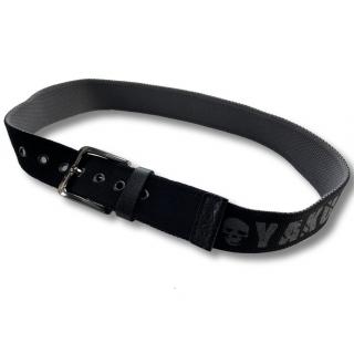 Yakuza unisex pásek Fck Society Canvas Belt black/grey M