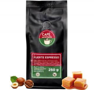 Mletá káva Fuerte Espresso ~ espresso směs bez kyselosti 250g, Filtrovaná káva