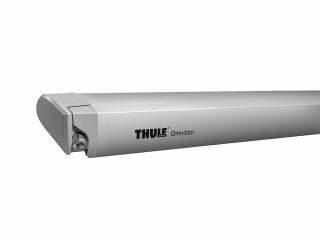 Thule Omnistor 6300 střešní markýza Barva: Stříbrná, Barva látky: Modrobílá, Délka/Výsuv: 375 x 250 cm