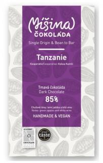 Tmavá čokoláda 85 % Tanzanie 50 g - Míšina čokoláda