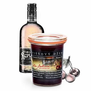 Višňový džem s rumem Republica