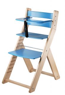 Rostoucí židle ergonomická  LUCA LAK/MODRÁ  +AKCE + DOPRAVA ZDARMA + SKLADEM