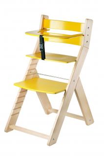 Rostoucí židle ergonomická LUCA LAK/ŽLUTÁ  +AKCE + DOPRAVA ZDARMA + SKLADEM