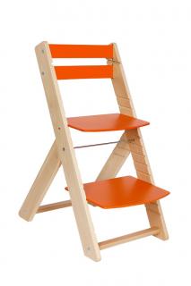 Rostoucí židle pro školáky Vendy  +AKCE + DOPRAVA ZDARMA + SKLADEM Barva: lak/oranžová