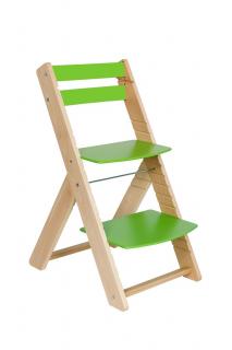 Rostoucí židle pro školáky Vendy lak/zelená  +AKCE + DOPRAVA ZDARMA + SKLADEM