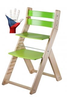 Rostoucí židle SANDY lak/zelená  +AKCE + DOPRAVA ZDARMA + SKLADEM